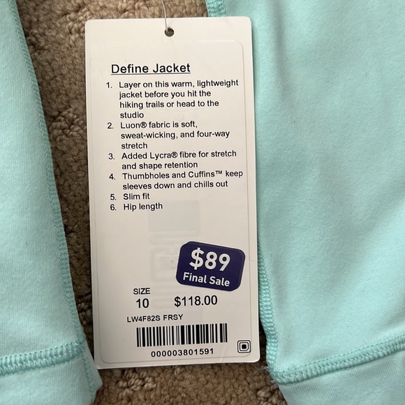 NWT Lululemon Define Jacket - Picture 2 of 6